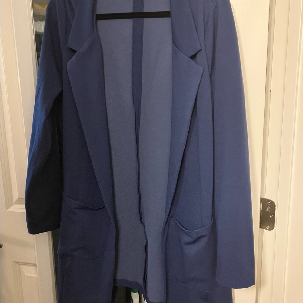 LULAROE GWEN BLAZER - XL, NAVY BLUE